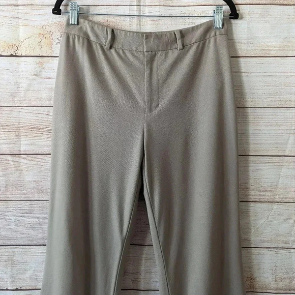 Ralph Lauren Black Label Women's Size 6 Wool Blend Dress Pants Taupe St Wide Leg - Picture 2 of 12